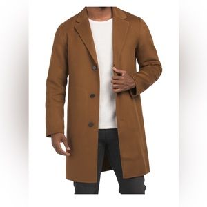 THEORY WOOL And Cashmere Blend Delancey Double Faced Tailored Coat